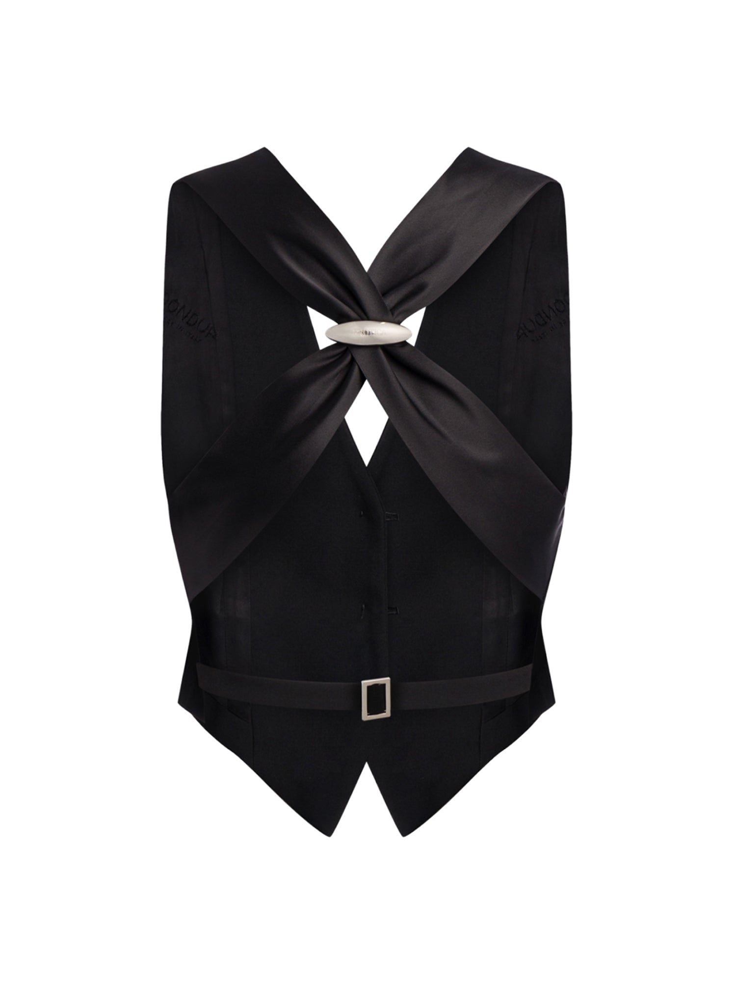 Gilet in tela bistretch DJ857 TS0009D999 DONDUP 