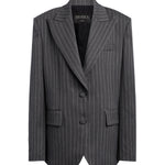 Blazer monopetto in fresco di lana gessato DJ861 ES0080D903 DONDUP 