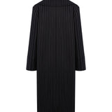 Cappotto doppiopetto in fresco di lana gessato DJ862 ES0080D999 DONDUP 