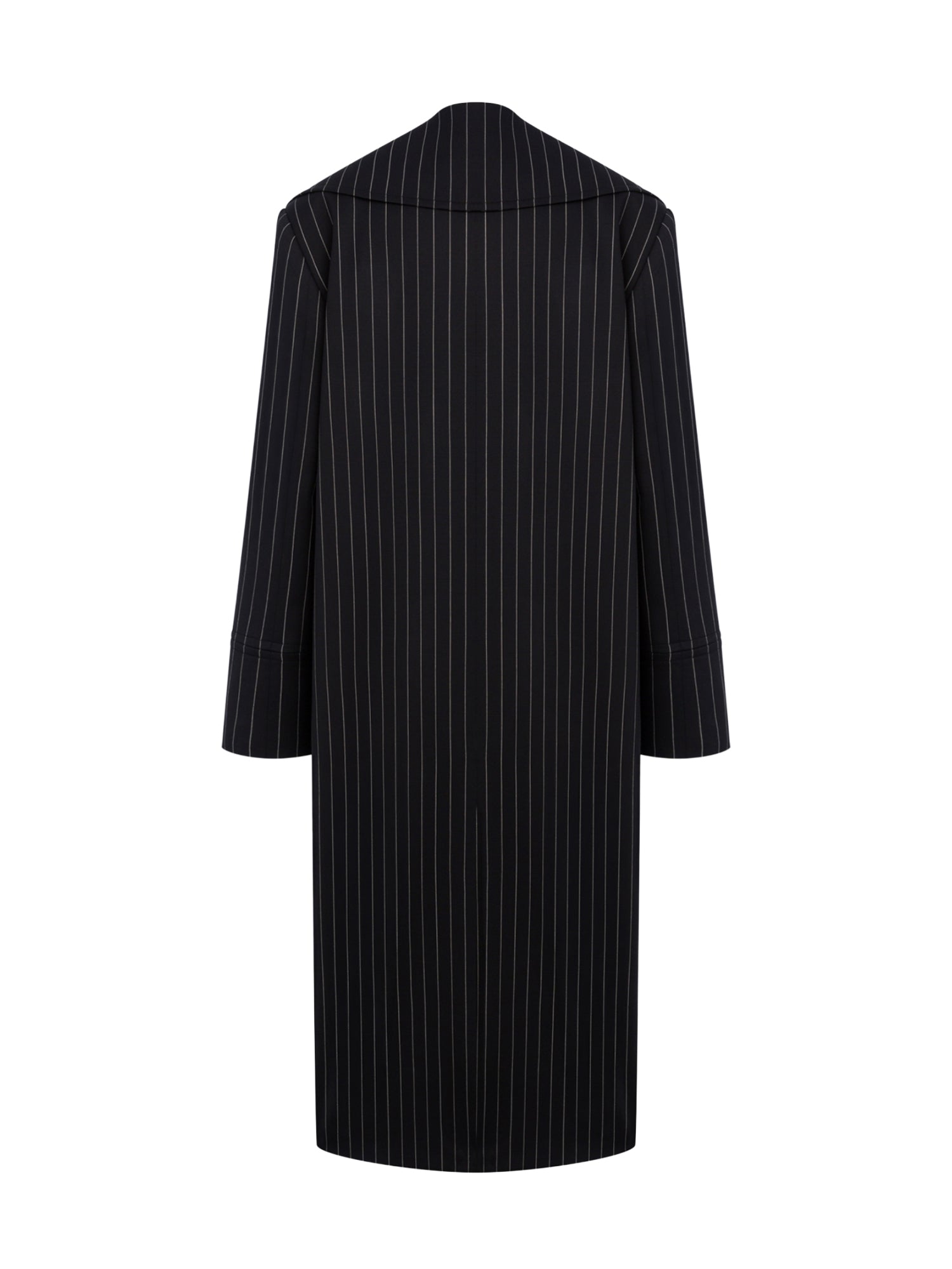 Cappotto doppiopetto in fresco di lana gessato DJ862 ES0080D999 DONDUP 