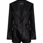Blazer monopetto in velluto DJ863 VS0040D999 DONDUP 