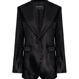Blazer monopetto in velluto DJ863 VS0040D999 DONDUP 