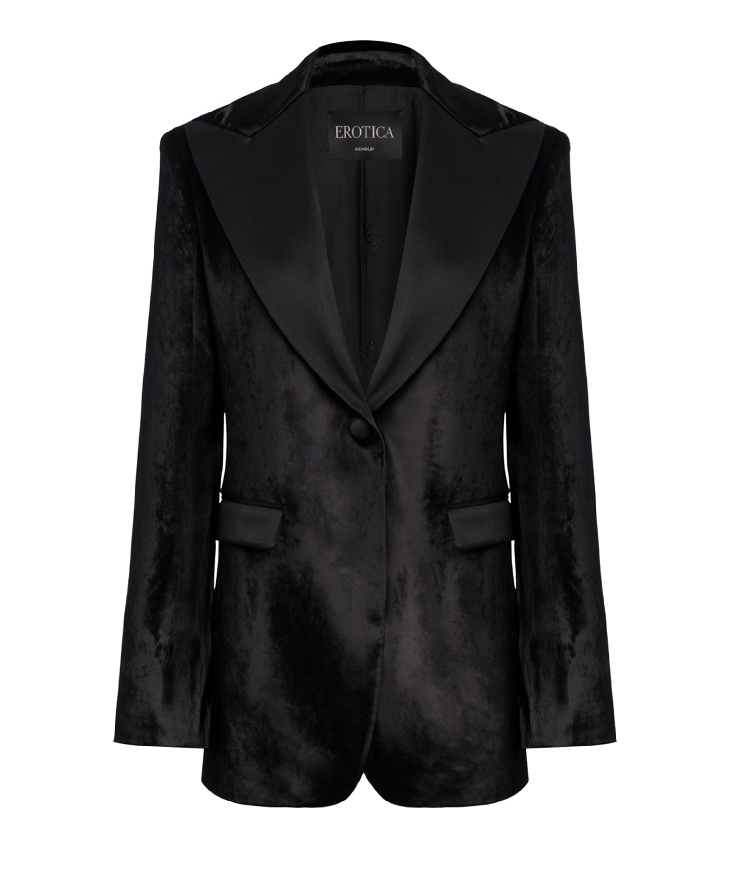 Blazer monopetto in velluto DJ863 VS0040D999 DONDUP 