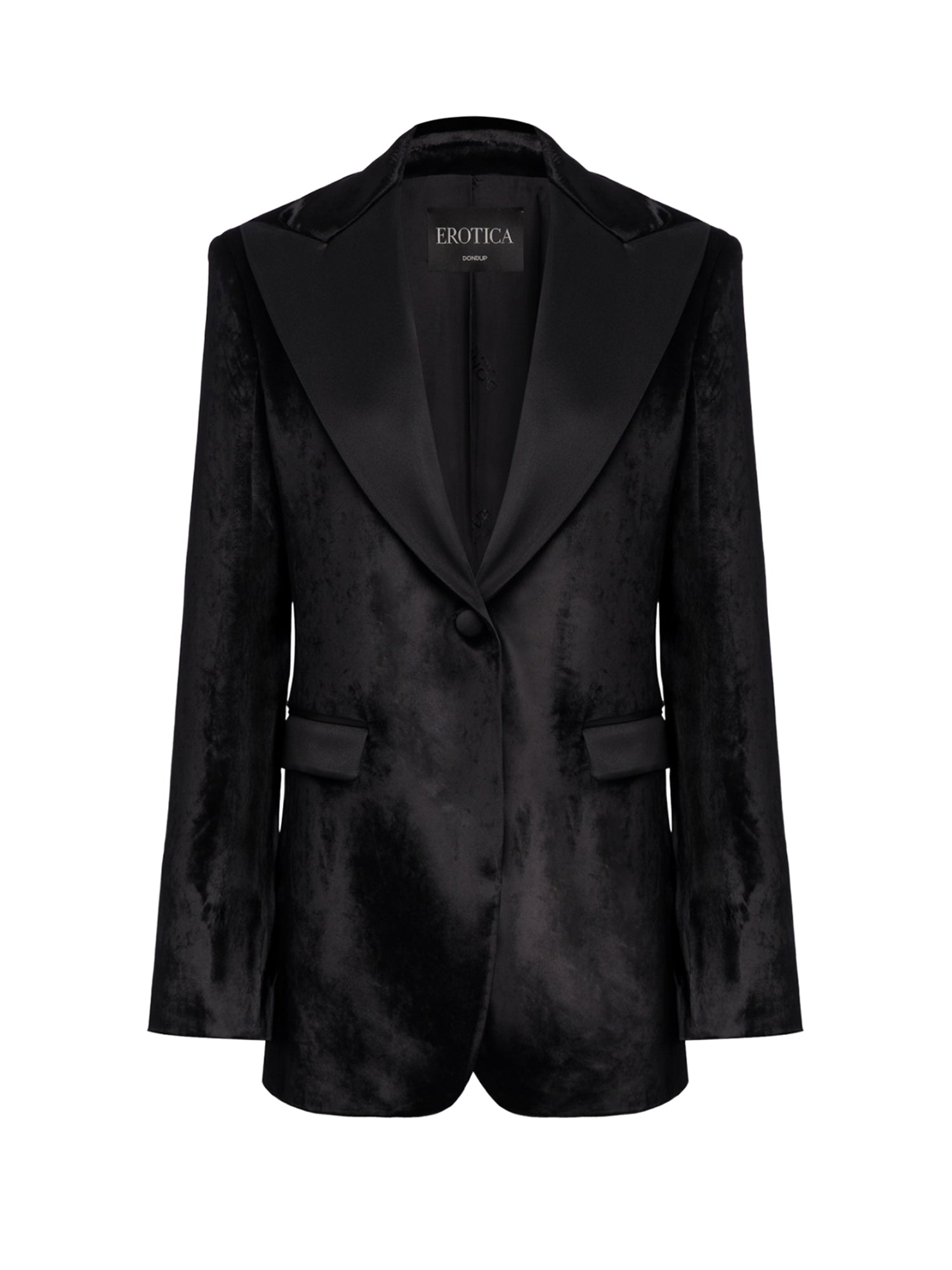 Blazer monopetto in velluto DJ863 VS0040D999 DONDUP 