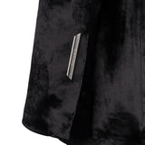 Blazer monopetto in velluto DJ863 VS0040D999 DONDUP 