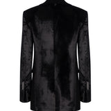 Blazer monopetto in velluto DJ863 VS0040D999 DONDUP 