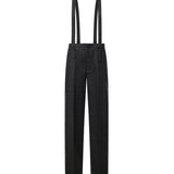 Pantaloni con bretelle in Principe di Galles DP842 QF0208DXXX909 DONDUP 