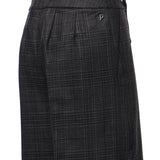 Pantaloni con bretelle in Principe di Galles DP842 QF0208DXXX909 DONDUP 