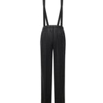 Pantaloni con bretelle in Principe di Galles DP842 QF0208DXXX909 DONDUP 