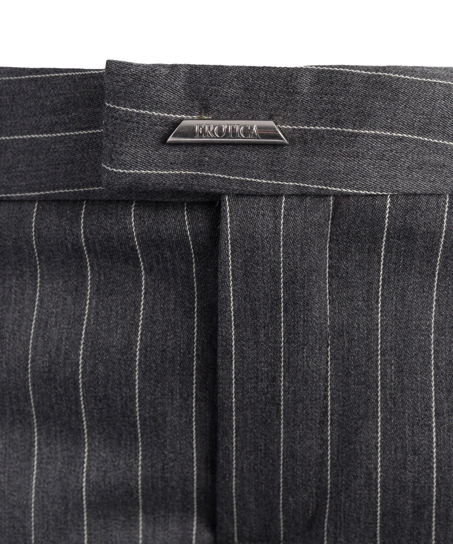 Pantaloni in fresco di lana gessato DP923 ES0080D903 DONDUP 