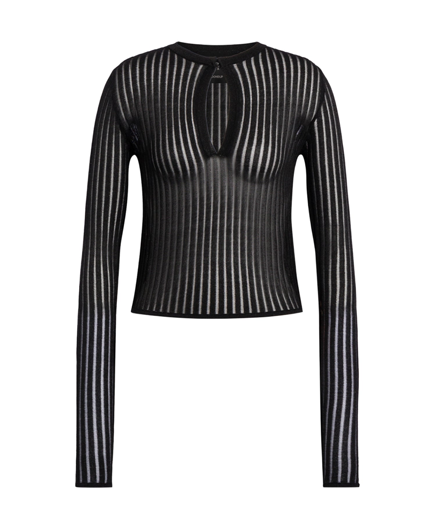 Maglia serafino in maglia lurex DT464 M01044D999 DONDUP 