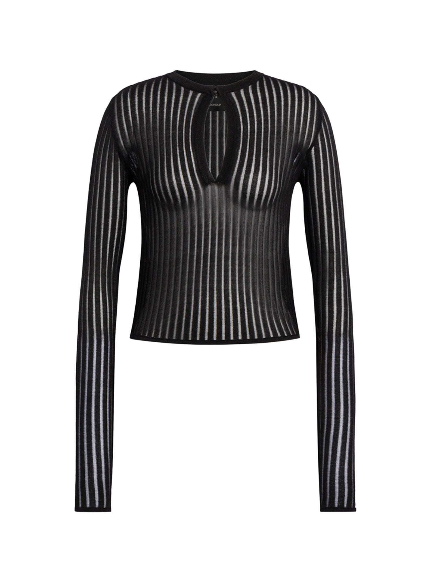Maglia serafino in maglia lurex DT464 M01044D999 DONDUP 