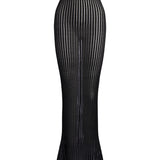 Gonna slim in maglia lurex G645 M01044D999 DONDUP 
