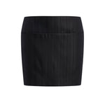 Minigonna in gessato lana e viscosa G647 EFE166D999 DONDUP 