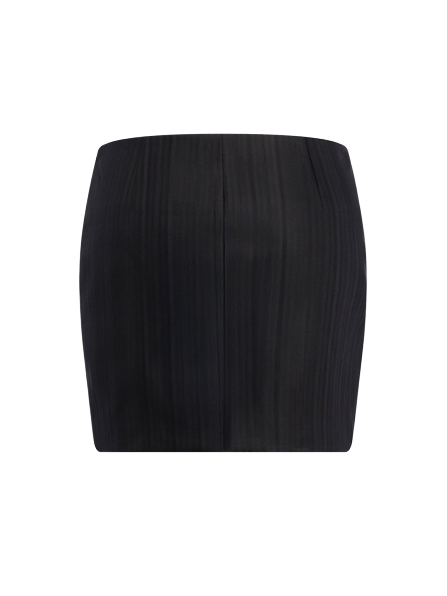 Minigonna in gessato lana e viscosa G647 EFE166D999 DONDUP 