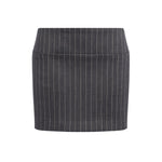 Minigonna in fresco di lana gessato G647 ES0080D903 DONDUP 