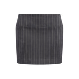 Minigonna in fresco di lana gessato G647 ES0080D903 DONDUP 