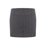 Minigonna in fresco di lana gessato G647 ES0080D903 DONDUP 