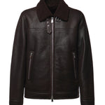 Giacca in pelle e shearling JU026 PL0547UXXX737 DONDUP 