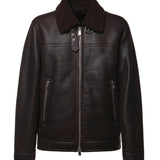 Giacca in pelle e shearling JU026 PL0547UXXX737 DONDUP 