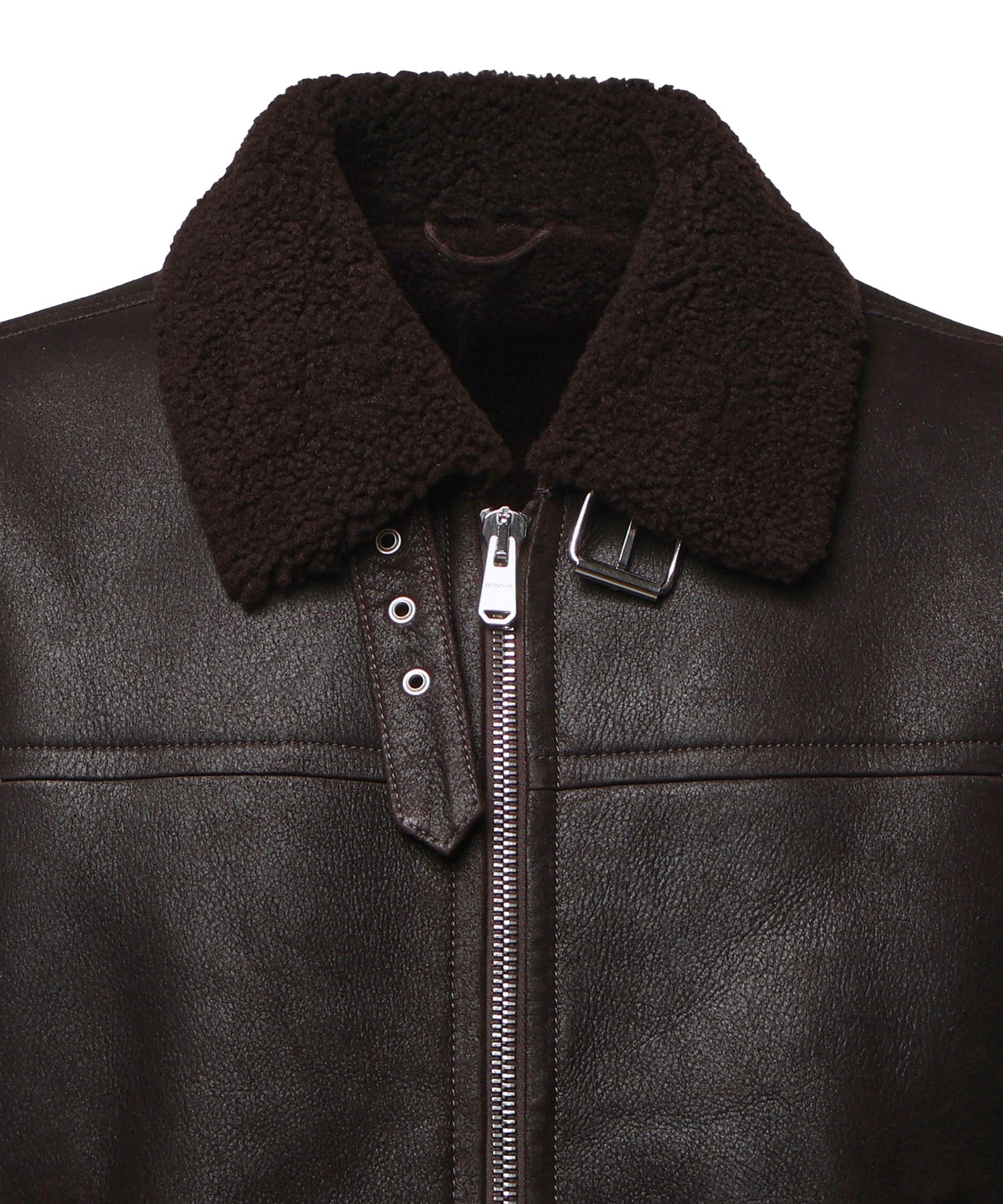Giacca in pelle e shearling JU026 PL0547UXXX737 DONDUP 