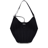 Borsa Small hobo in fresco di lana gessato WB320 ES0080D999 DONDUP 
