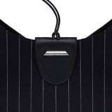 Borsa Small hobo in fresco di lana gessato WB320 ES0080D999 DONDUP 