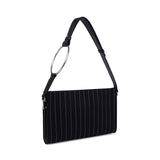 Clutch in fresco di lana gessato WB322 ES0080D999 DONDUP 