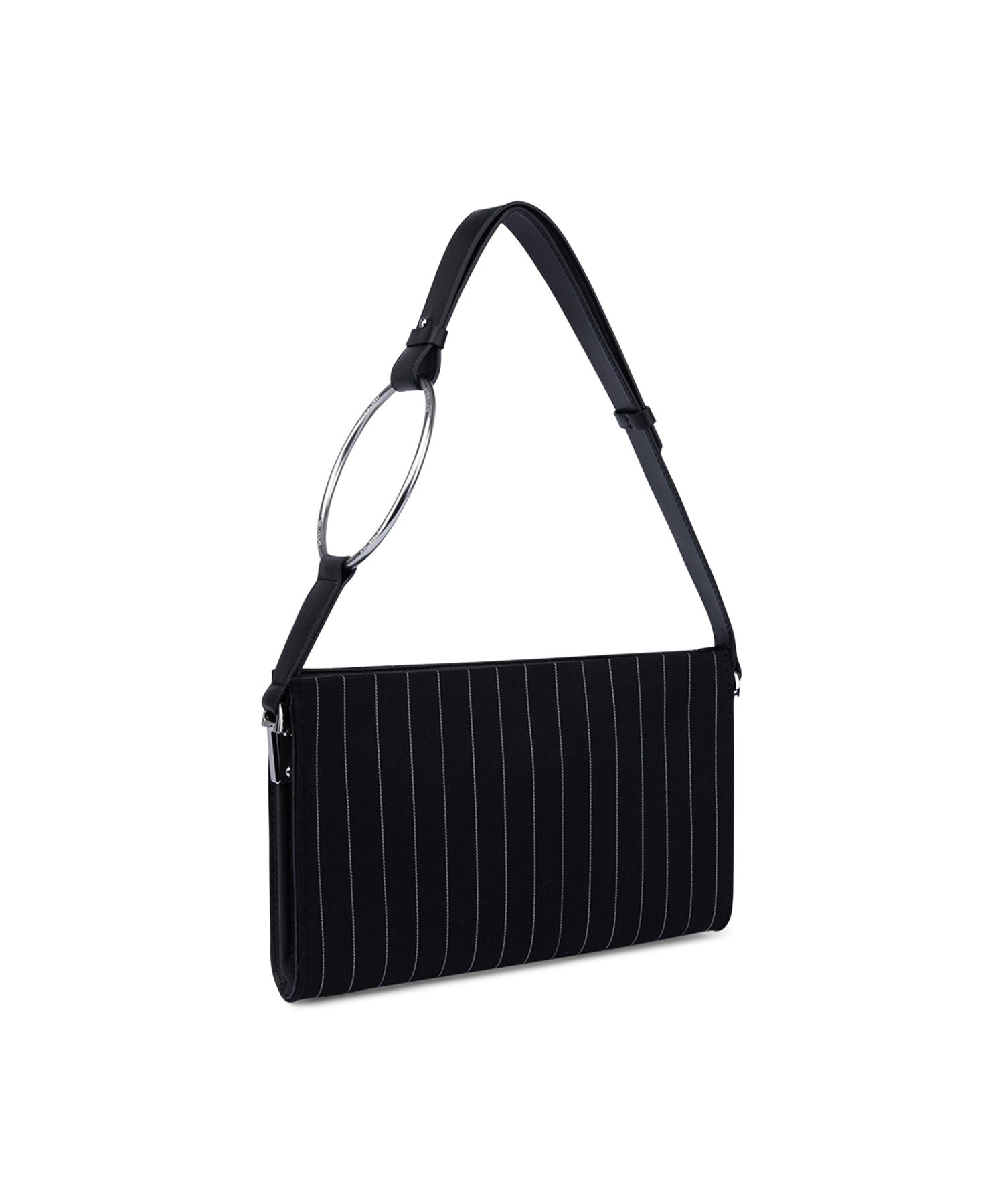 Clutch in fresco di lana gessato WB322 ES0080D999 DONDUP 