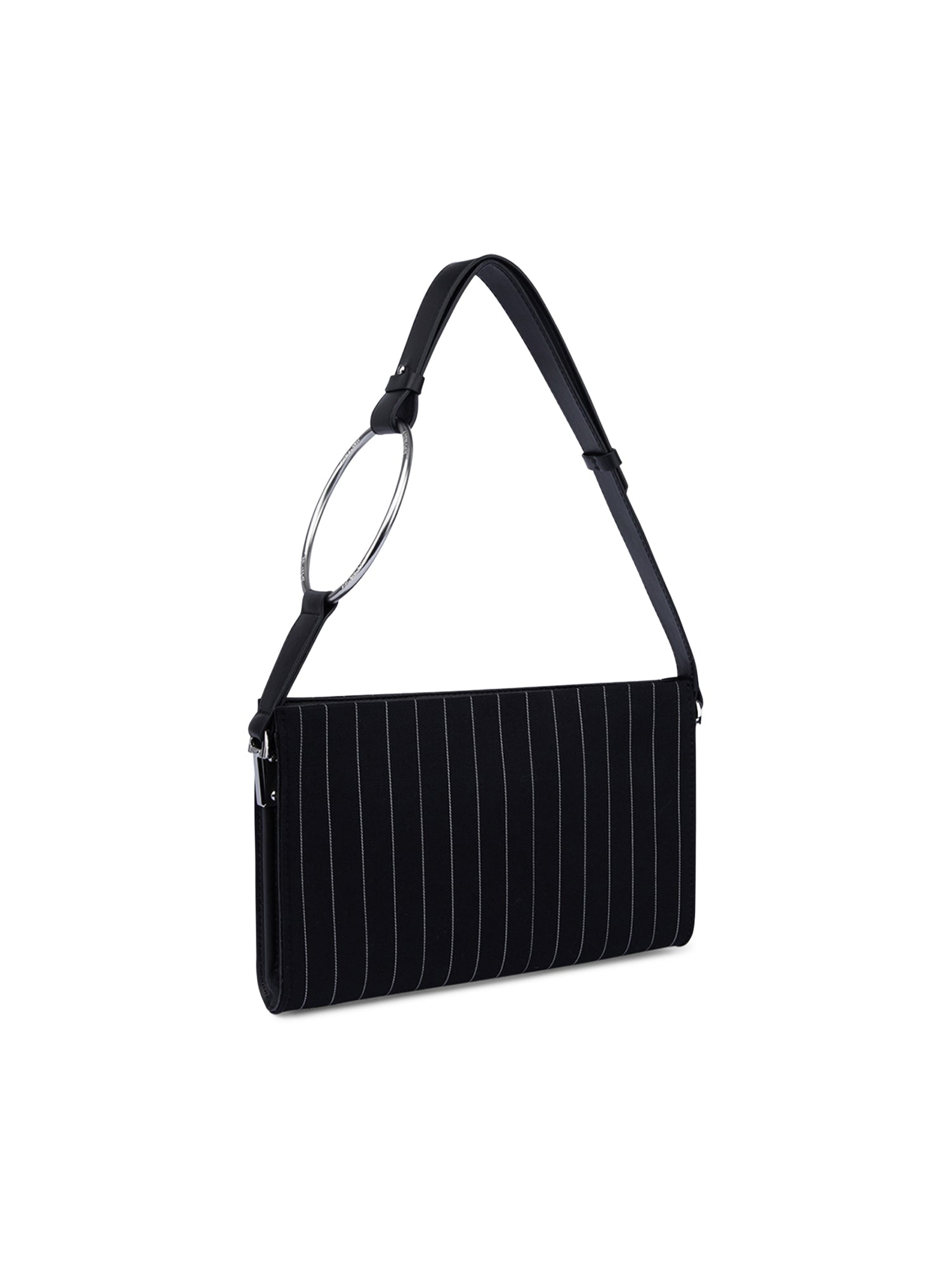 Clutch in fresco di lana gessato WB322 ES0080D999 DONDUP 