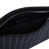 Clutch in fresco di lana gessato WB322 ES0080D999 DONDUP 