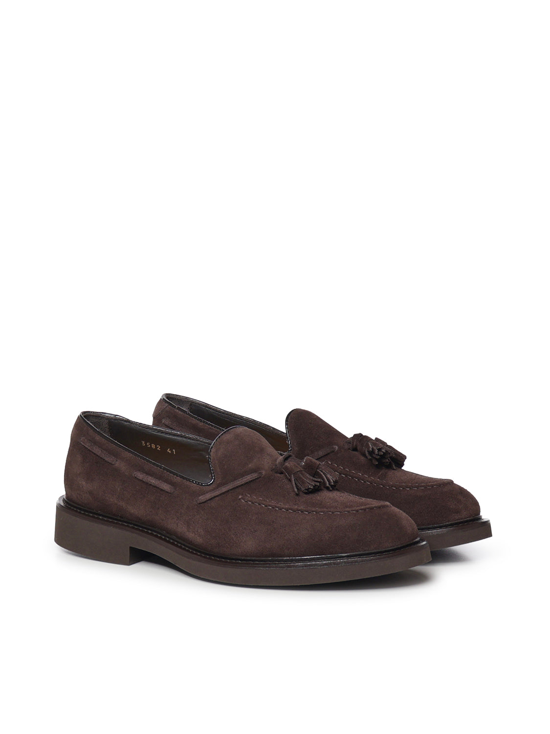 Mocassino con nappine in suede DU3582GENOUF009 TM23 DOUCAL'S 