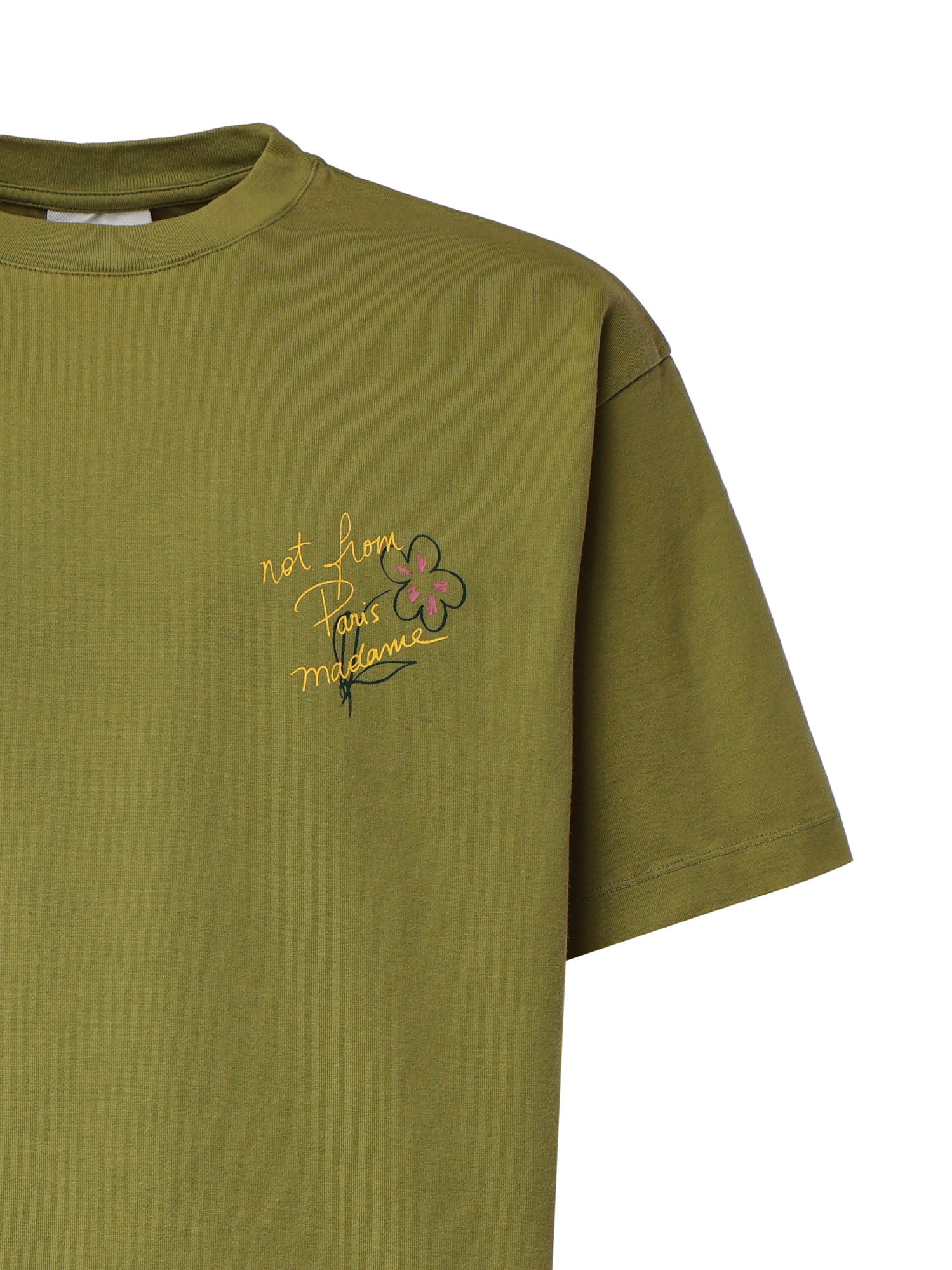 T-shirt Esquisse Slogan in cotone LTS188CO248 LKK Drôle de Monsieur 