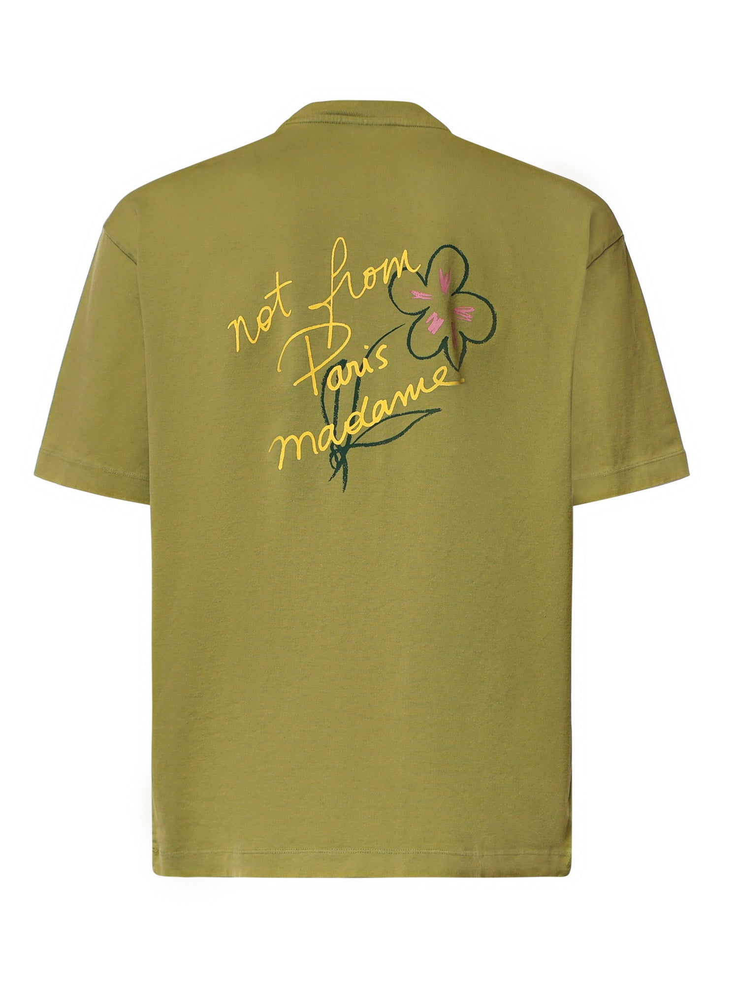T-shirt Esquisse Slogan in cotone LTS188CO248 LKK Drôle de Monsieur 