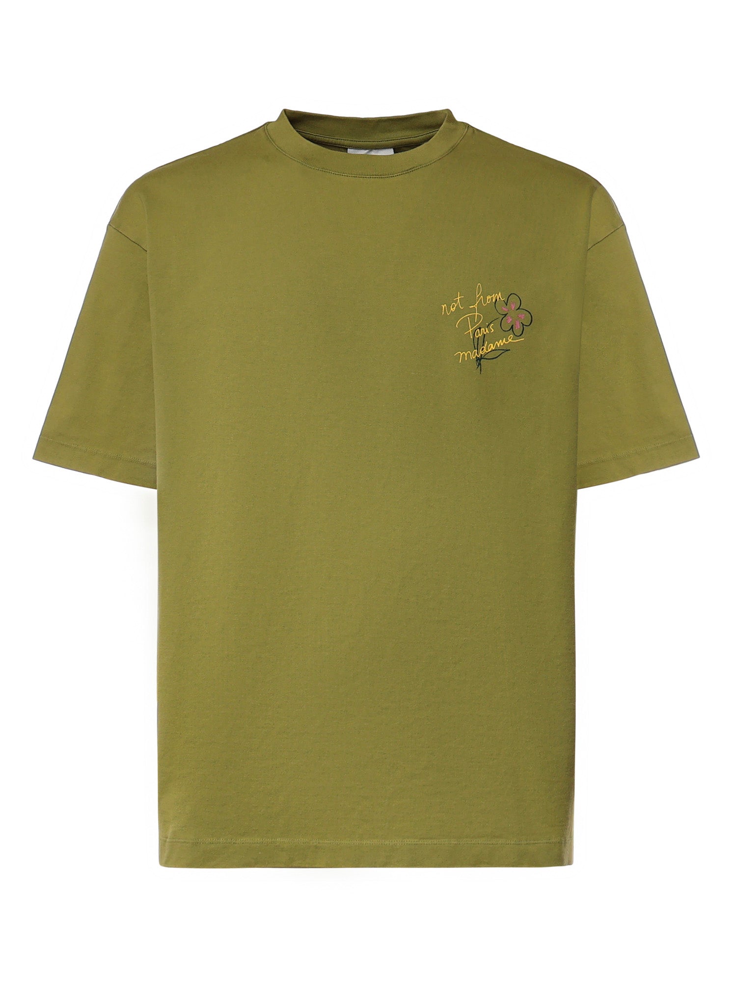 T-shirt Esquisse Slogan in cotone LTS188CO248 LKK Drôle de Monsieur 