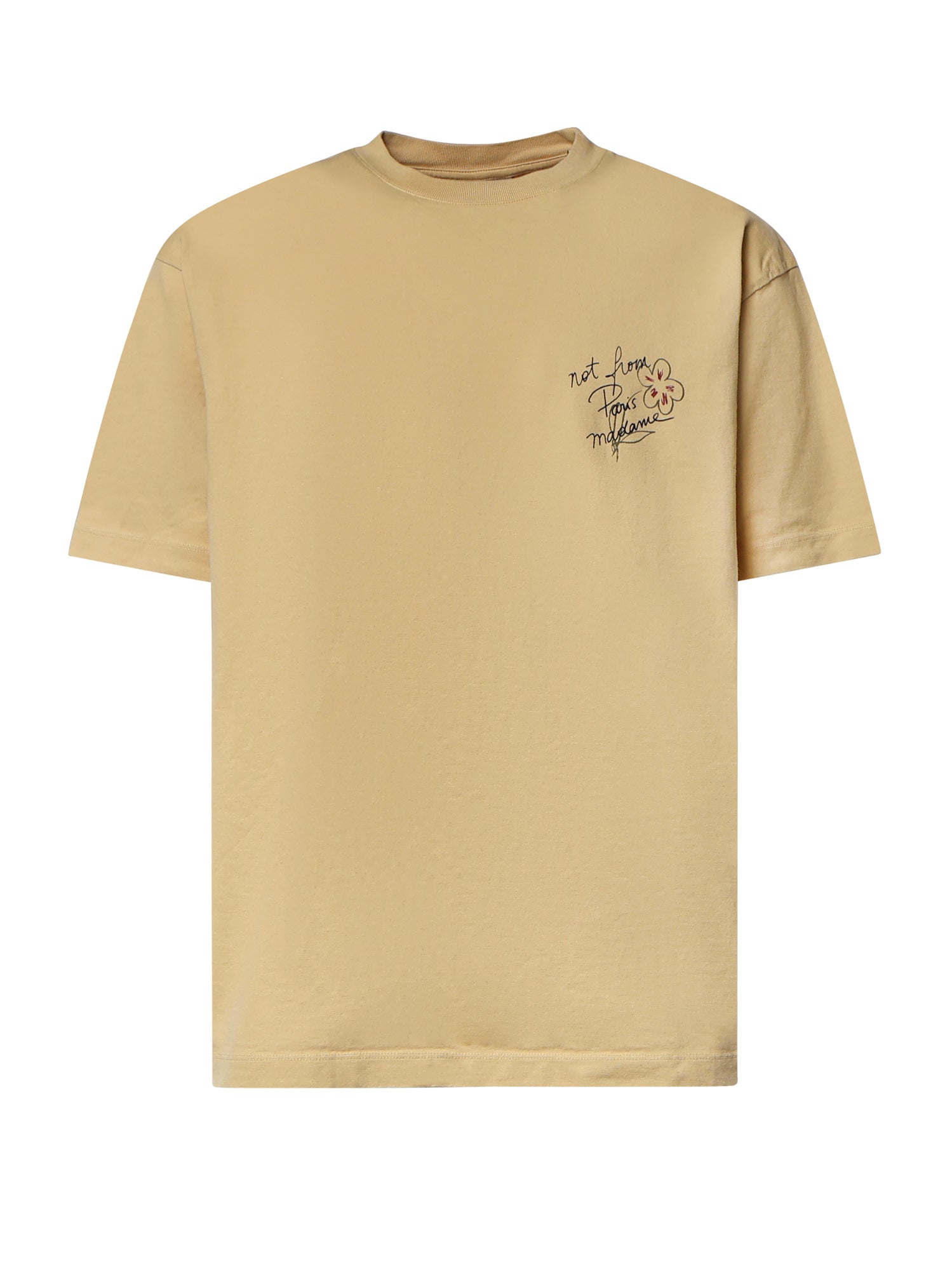 T-shirt Esquisse Slogan in cotone LTS188CO248 OC Drôle de Monsieur 