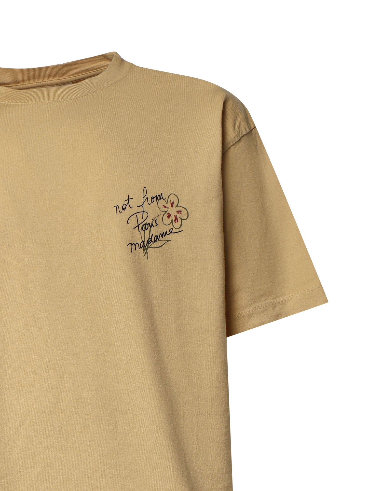 T-shirt Esquisse Slogan in cotone LTS188CO248 OC Drôle de Monsieur 