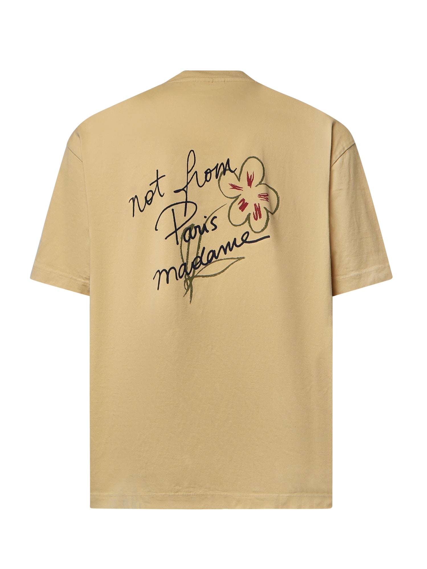 T-shirt Esquisse Slogan in cotone LTS188CO248 OC Drôle de Monsieur 