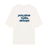 T-shirt in jersey con ricamo Slogan LTS327CO248 OW Drôle de Monsieur 