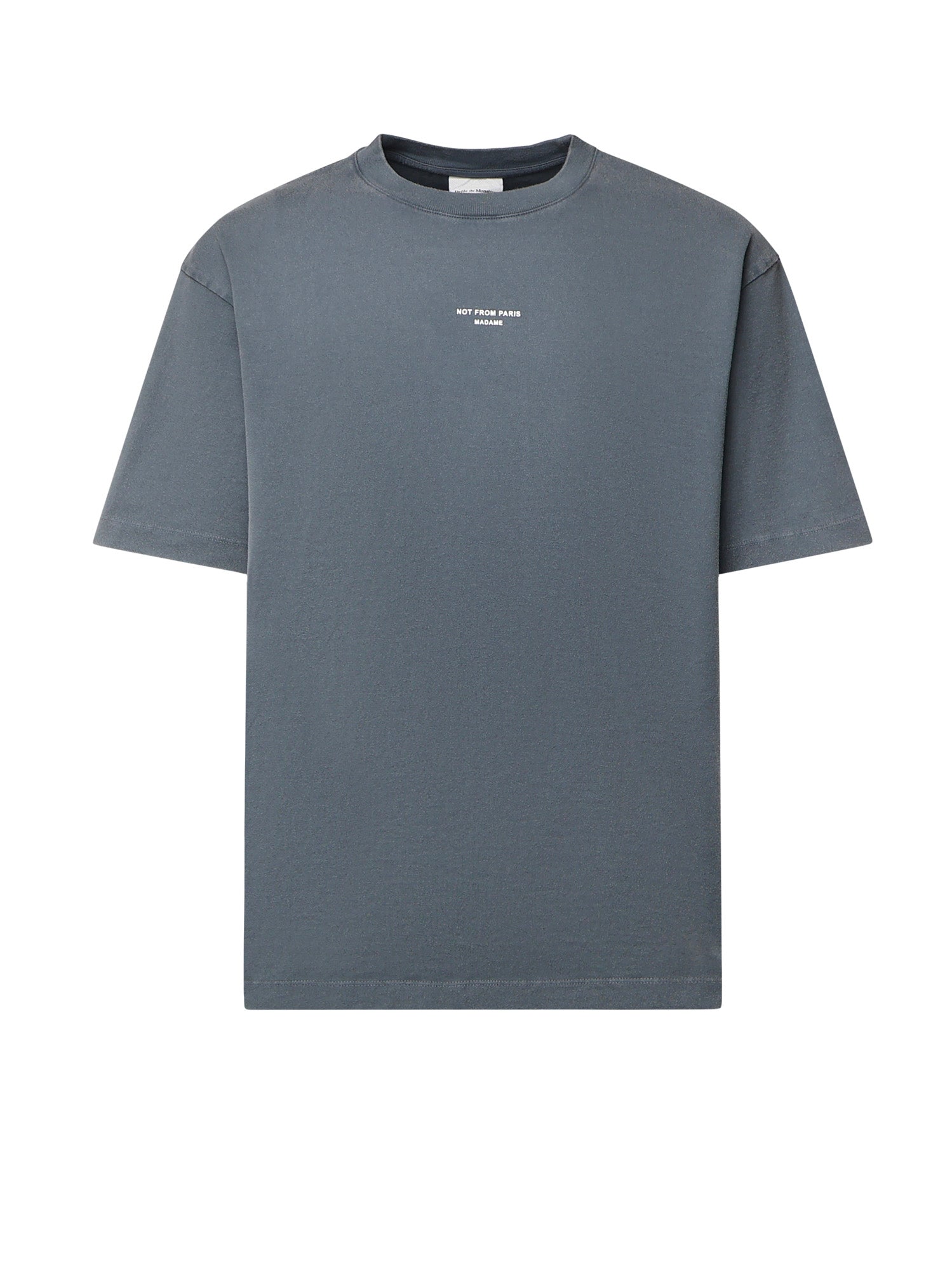 T-shirt Slogan in cotone MTS202CO248 DGR Drôle de Monsieur 