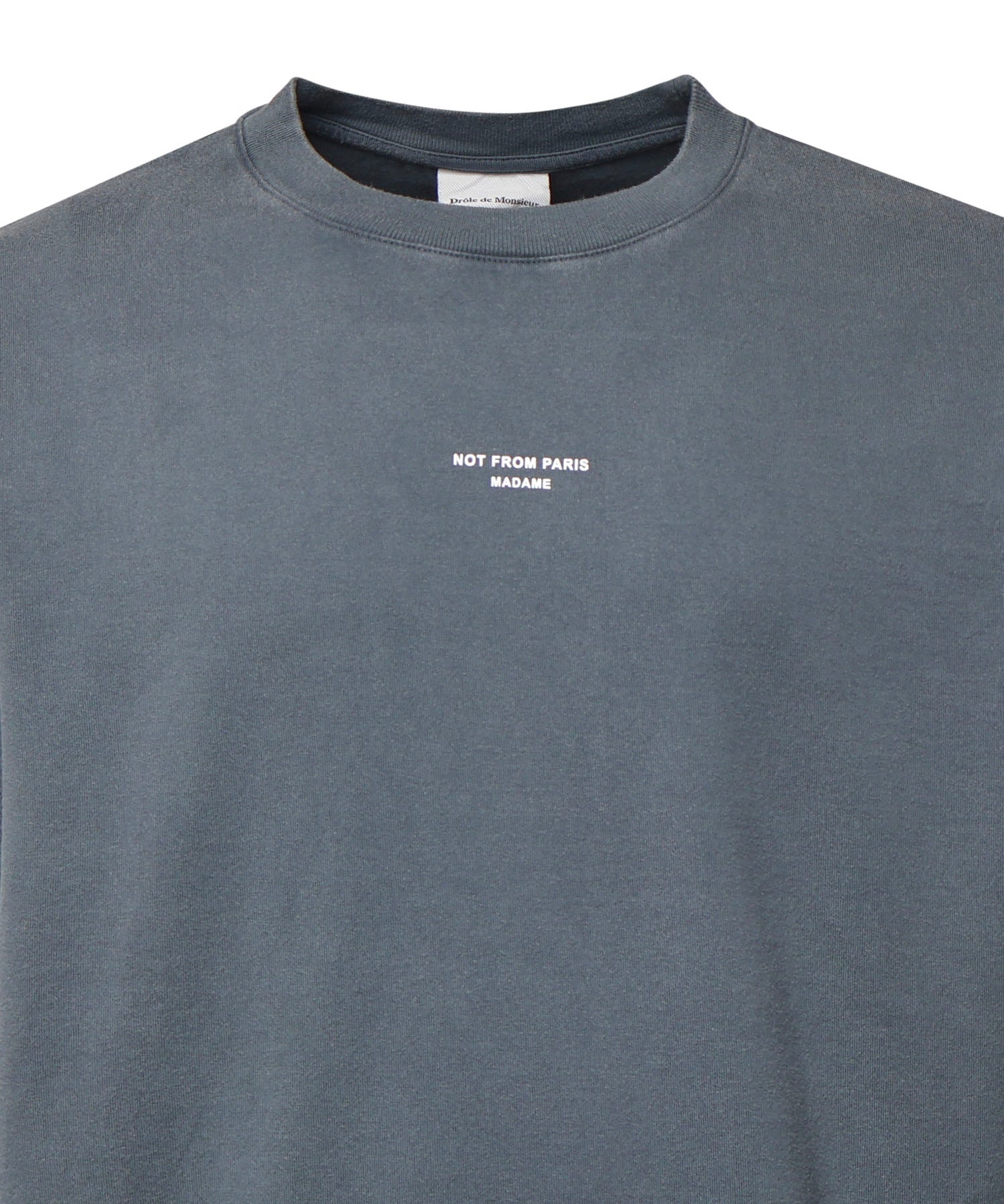T-shirt Slogan in cotone MTS202CO248 DGR Drôle de Monsieur 