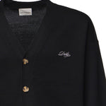 Cardigan con logo in lana PERMCA123WO007 BL Drôle de Monsieur 