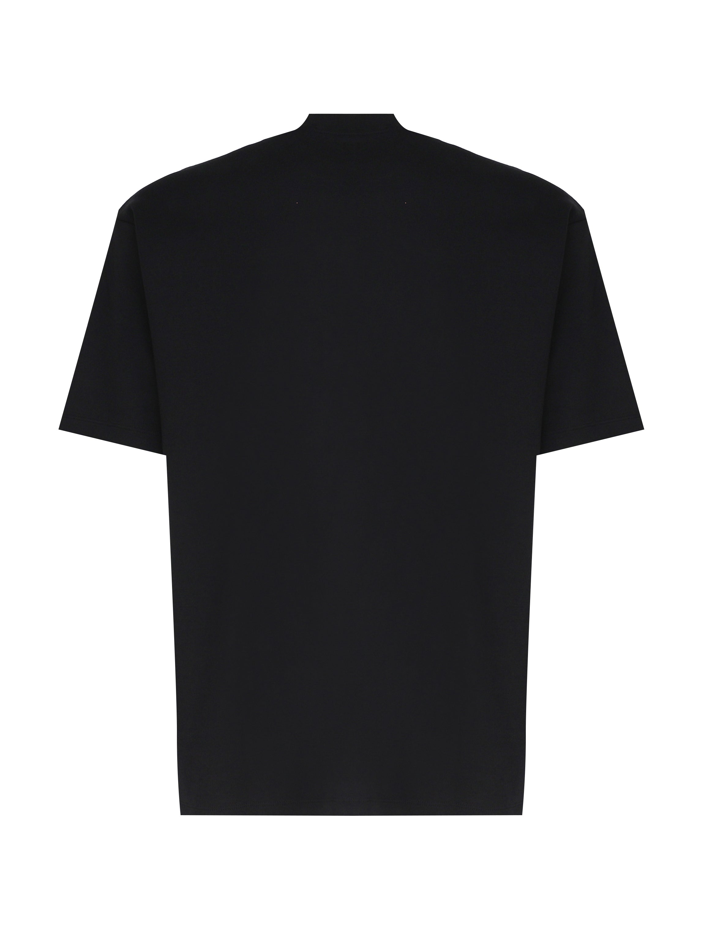 T-shirt Le Slogan Classique in cotone PERMTS202CO002 BL Drôle de Monsieur 