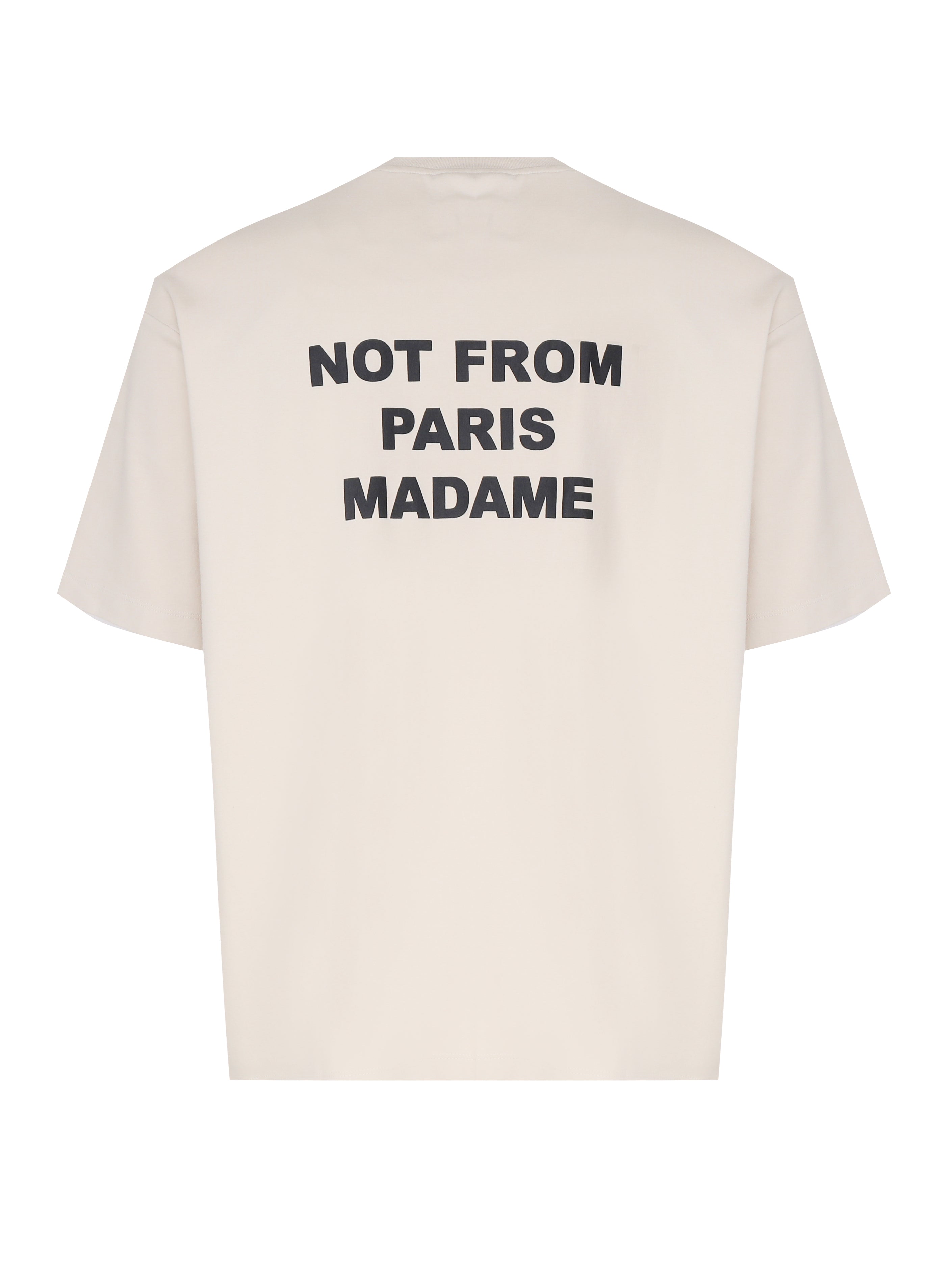 T-shirt Le Slogan Classique in cotone PERMTS203CO002 MT Drôle de Monsieur 