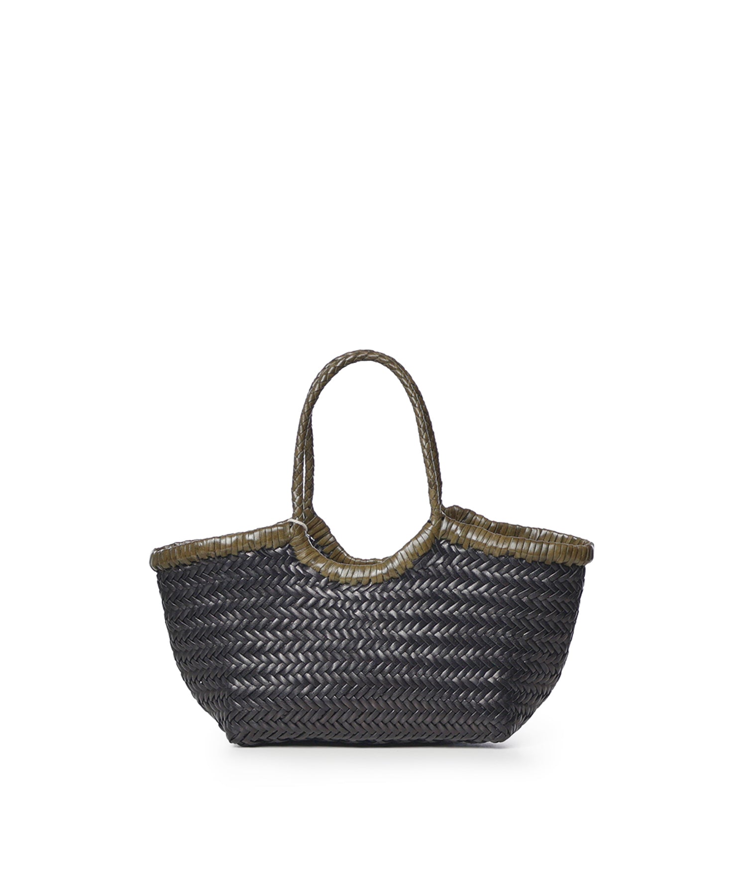Borsa Nantucket Small in pelle 8829BI BLACK/KHAKI DRAGON DIFFUSION 