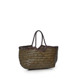 Borsa Nantucket Small in pelle 8829BI KHAKI/DARK BROWN DRAGON DIFFUSION 