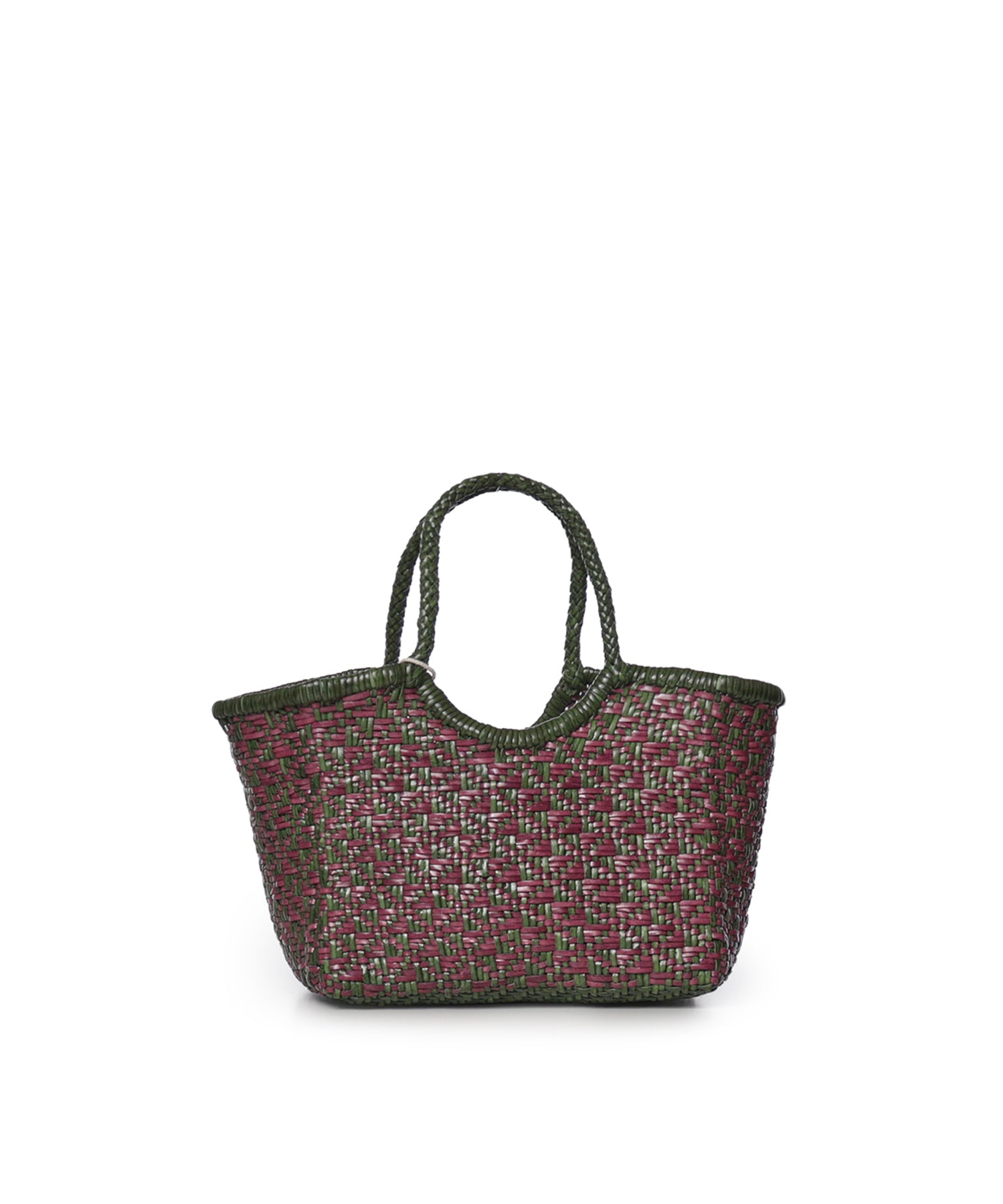 Borsa Maori Nantucket Small in pelle 8831 LEAF GREEN/PLUM DRAGON DIFFUSION 