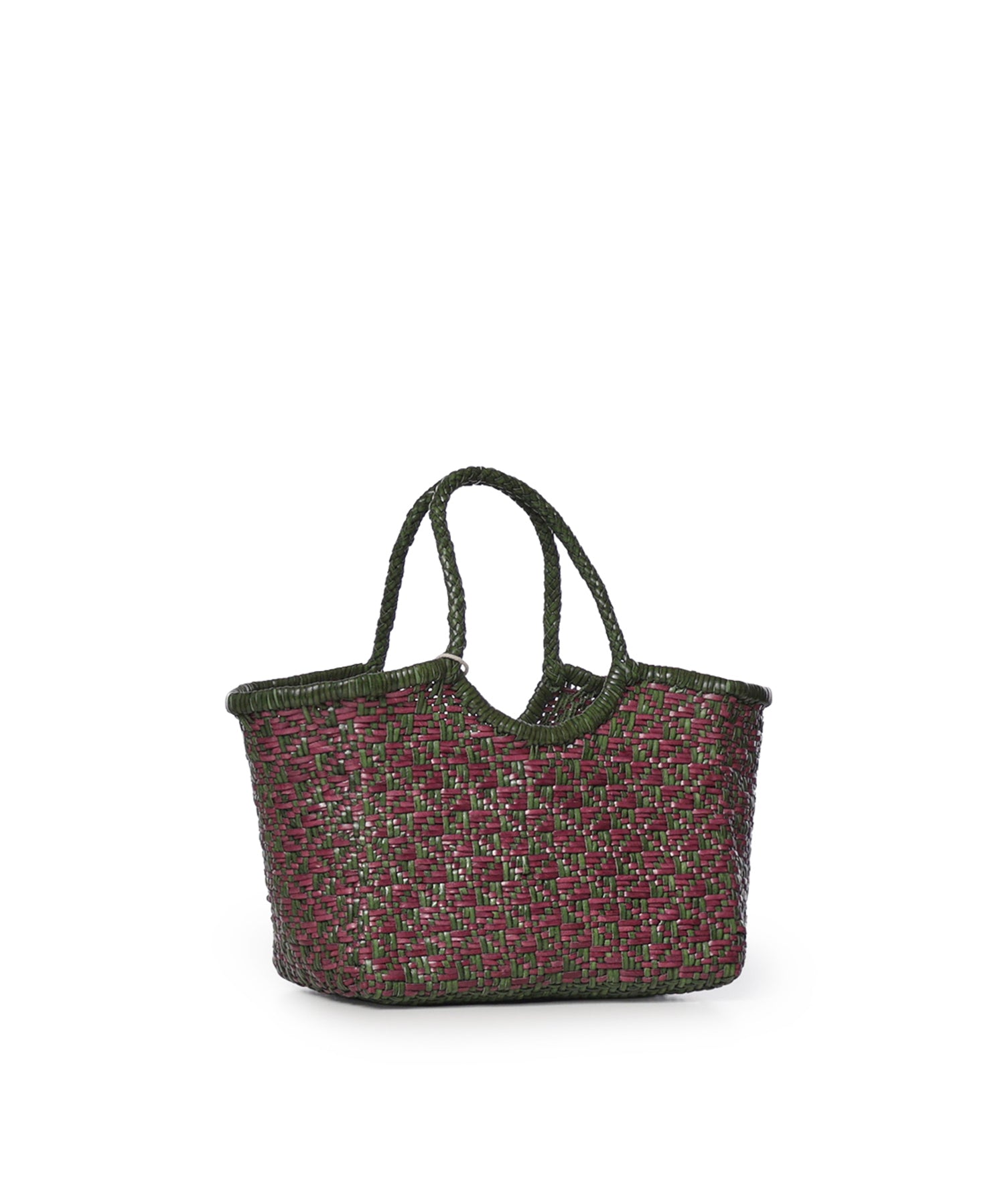 Borsa Maori Nantucket Small in pelle 8831 LEAF GREEN/PLUM DRAGON DIFFUSION 