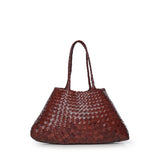 Borsa Santa Croce in pelle<BR/> 8892 BRUCIATO DRAGON DIFFUSION 