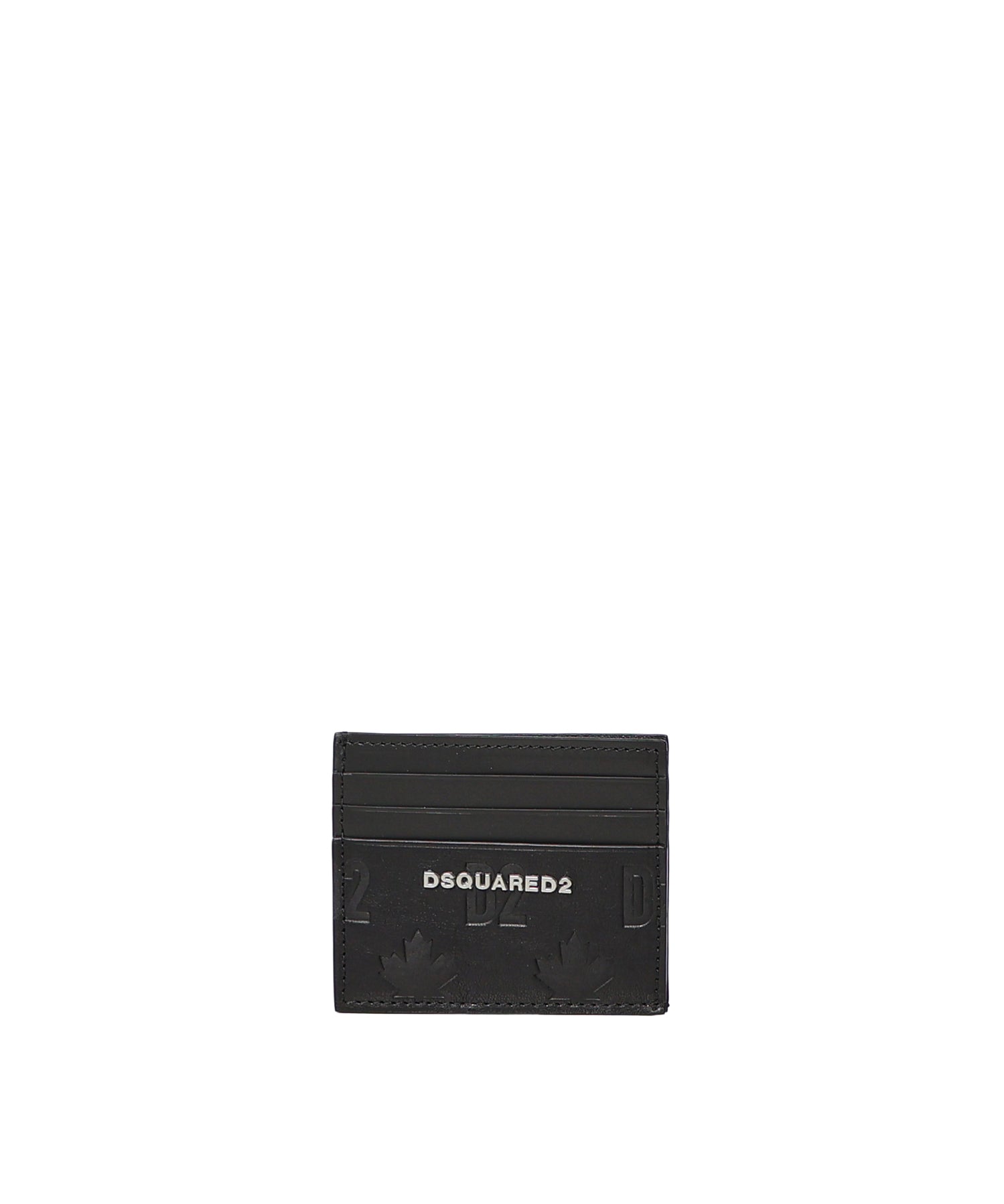 Portacarte in pelle con logo CCM0045 2124 DSQUARED2 
